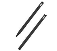 CAXUSD 2Pcs Silicone Cat Head Pencil Covers Compatible with Apple Pencil Anti-fade Silica Gel Case with Protective Pen Tips Black and White Cartoon Design for Writing Accessories