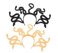 CAXUSD 2pcs Snake Headband Realistic Medusa Hair Accessories for Women's Halloween Cosplay Lightweight Snake Headpiece for Themed Parties Instant Costume Upgrade