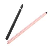CAXUSD 2pcs Stylus Pen for Tablets Ergonomic Capacitive Touchscreen Pen with High Sensitivity and Precise Control for Note Taking Drawing Gaming Black and Rose Gold
