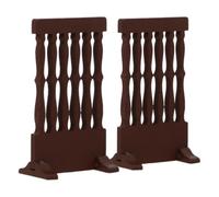 CAXUSD 2pcs Wooden Miniature Fence Screen for Home Decor, Reusable and Multi Functional Room Divider with Unique Japanese Design, for Homes and Artistic Atmosphere
