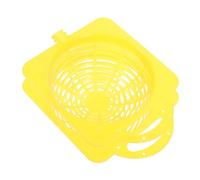 CAXUSD 2pcs Yellow Hollow Plastic Bird Breeding Nest Bowl for Small to Medium Parakeets and Parrots, Bird Cage Nesting Bed Suitable for Breeding and Hatching