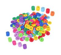 CAXUSD 3 Sets Eva Place Value Disks Math Manipulatives 160 Pieces Counting Chips with Numbers for Early Childhood Education and Decimal Learning