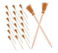 CAXUSD 30pcs Halloween Witch Broomstick Pencils for Writing Tools Creative Wizard Party Favors for School Office and Halloween Decorations