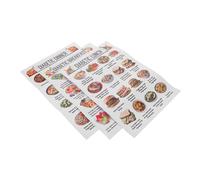 CAXUSD 3pcs Diabetic Food Chart Set Low Diet Food List Poster for Kitchen Nutritionist-designed Diabetes Meal Guide with Prediabetes Planner Family-friendly Healthy Wall Prints for Daily