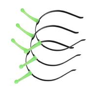CAXUSD 3pcs Glowing Martian Antenna Headband for Halloween Cosplay Costume Party Accessory with Elastic Fit and Comfortable Night Glow Effect for Adults and Women
