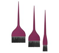 CAXUSD 3pcs Hair Dye Brush Set for Hair Colouring with Plastic and Nylon Material Suitable for Salon Use and Gentle the Scalp