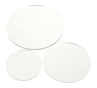 CAXUSD 3pcs Mirrored Acrylic Reflection Board Round Shape Jewelry Display Mirror for Photography Backdrop Props for Photo Studio Settings