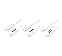 CAXUSD 3pcs Multi-function Hub Extension Cable for Quick Charging Compact Design for Desktop Portable Use Versatile Usb Charger for Mobile Devices