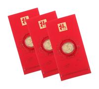 CAXUSD 3pcs Red Envelope Chinese Traditional Lucky Money Hong Bao with Foil Snake Design for Spring Festival Wedding Year Asian Red Packet Cash Holder