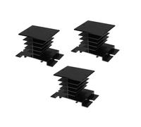 CAXUSD 3pcs Relay Radiator Heatsink Fin Cooling Block for Ssr Aluminum Heat Sink Solid State Relay Compact Cooling Design for Daily Use and Industrial Control