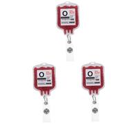 CAXUSD 3pcs Retractable Badge Reel for Nurses Portable Id Card Holder Reusable Buckle Badge Clip for Nurses Retractable Name Tag Holder for Employees