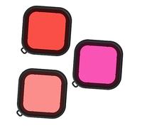 CAXUSD 3pcs Underwater Camera Filter for Lens Correction for Diving Photography Professional Random Color