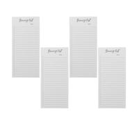 CAXUSD 4 Books Magnetic Notepad for Fridge, 7.8x3.5, 50 Sheets Per Pad Grocery List Magnet Pad for Shopping To-Do Lists Reminders & Meal Planning, Lined Pages, Easy Tear Off