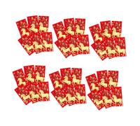 CAXUSD 48pcs Luxurious Chinese Red Envelopes for Horse Year Traditional Spring Festival Lucky Money Packets with Elegant Cultural Patterns Compact and Versatile Gift Bags for Lunar Year