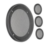 CAXUSD 4Pcs Black Car Speaker Mesh Covers Robust Protective Grille Guards for Bass Loudspeakers Stylish Ensuring Sound Integrity and Impact Resistance