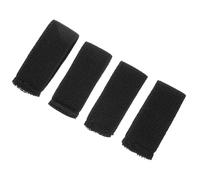 CAXUSD 4pcs Black Nylon Belt Keeper for Men Lightweight Webbing Strap Retainers and Belt Loop Keeper to Hold Tight Loose Straps Suitable for Dog Collars Outdoor Use