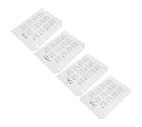 CAXUSD 4PCS Frosted Plastic Calendar Dividers Matte Finish Index Binder Inserts for Date Organization Refillable Monthly Planner Tabs for DIY Notebooks and Office Supplies