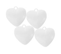CAXUSD 4pcs Heart Shaped Balloon Weights Heavy Anchors for Wedding Table Decor Birthday Party Centerpieces Elegant Heart Pendants for Anniversaries Celebrations