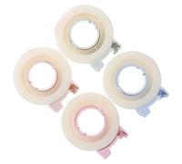 CAXUSD 4pcs Invisible Correction Tape Strips with Portable Dispenser Transparent Removable Repair Tape for Students Office Home School Labeling and Workbook Error Fixing