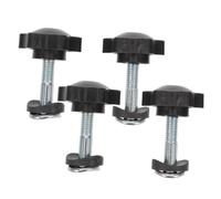 CAXUSD 4pcs Lawn Mower Handle Bolt and Knob Set Replacement Parts Resistant High Strength Material Weatherproof Screws and Nuts for Tractor and Push Lawn Sweepers
