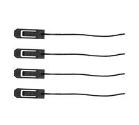 CAXUSD 4pcs Plastic Boat Fin Fixing Buckle for Inflatable Boats with Rudder Base Components, Black Surfboard Tail Fin Catch Offering Maintaining Hold and Easy Pivoting for Paddle Board