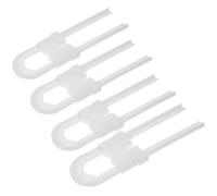 CAXUSD 4pcs Proof Cabinet Locks for Kitchen Cabinets White Abs Material Easy to Use with Added Security for Proofing and Safety