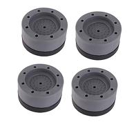 CAXUSD 4pcs Shockproof Booster Pad for Washing Machine Non-skid Foot Mats Fridge Rising Pads Grey Heightened Base Vibration Mat for Washing Machine Reduces Vibration and Noise during
