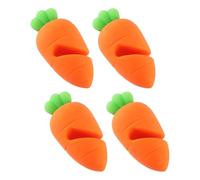 CAXUSD 4pcs Silicone Spill Stopper Lid Cover and Pot Lid Support Clip for Pots with Comfortable Grip and Easy to Store Design, Kitchen Gadget for Making Soups and Preventing Boil