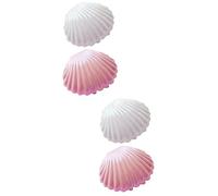 CAXUSD 4pcs Simulation Shell Photography Props for Home Adornment Storage Candy Box Accurate Craft Supplies for Sea Shells Crafts