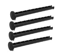 CAXUSD 4pcs Trash Can Lid Locks Plastic Pins for Outdoor Garbage Bin Replacement Hinges Weather-resistant Wheelie Bin Latch Accessories for Secure Waste Management