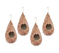CAXUSD 4pcs Weaving Birds Nest Artificial Bird Nest for Outdoor Decor for Patio and Garden for Bird Lovers and Nature Enthusiasts