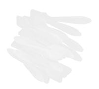CAXUSD 50pcs Plastic Makeup Spatula for Sampling Beauty Products and Makeup Application, White Cosmetic Tool and Women