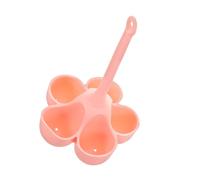 CAXUSD 5grid Silicone Egg Steamer Eggs Fast Cup Holder Microwave Maker Nonstick Cooker for Breakfast