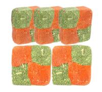 CAXUSD 5pcs Bunny Chew Natural Organic Grass Cakes for Rabbits and Small Animals, Small and Light Alfalfa Grass Powder Snacks, Pet Supplies for Teeth Grinding and Healthy Chewing