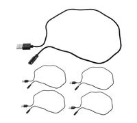 CAXUSD 5PCS Magnetic Smartwatch Charging Cables Fast USB Charger Pin Magnetic Ends Compatibility for Home Office Travel Portable Accessory