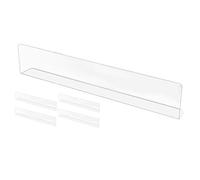CAXUSD 5pcs PVC Under Furniture Blocker Transparent Shaped Dustproof Baffle for Bed Sofa Couch Gap Multi Functional Blocker Prevents Balls Dust Accumulation Reusable