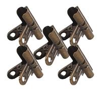 CAXUSD 5pcs Retro Iron Bulldog Clips Vintage Photo Holder Paper Clips for Office Stationery Desk Organizer Clamps for Documents Notes Craft Display