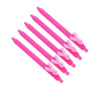 CAXUSD 5pcs Ribbon Shaped Ballpoint Pens Charity Symbol Creative Design Smooth Ink Flow Comfortable Grip for Students Volunteers Cancer Awareness Fundraising Gifts