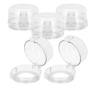 CAXUSD 5Pcs Stove Knob Safety Cover, Heat Resistant Plastic Gas Stove Knob Protector, Waterproof and Oil Resistant for Safety in Kitchen