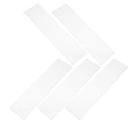 CAXUSD 5pcs Transparent Acrylic Door Name Plates with Double Sided Tape Wall Mount Nameplate Holder for Office Classroom Conference Signs Easy Installation Multiple Surfaces