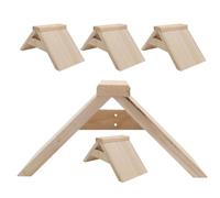 CAXUSD 5Pcs Wooden Bird Perches Smooth Roosting Bars for Pigeon Resting and Parrot Play Accessories