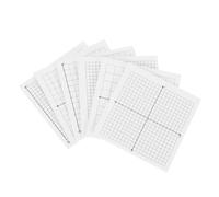 CAXUSD 6 Pcs Mini Grid Sticky Notepads with Strong Adhesive Easy-remove Graph Paper Pads for Precise Writing Drawing Office School Math Supplies