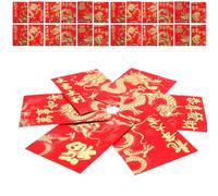 CAXUSD 60pcs Creative Red Envelopes for Chinese New Year Festival, Traditional Paper Red Money Pockets with Delicate Chinese Style Design, for Weddings and Housewarming