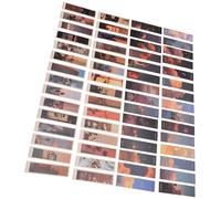 CAXUSD 60Pcs Vintage Paper Craft Bookmarks Set, DIY Decorative Bookmarks for Journaling and Festival, Fresh Style Souvenir Book Markers Blessing Message Cards, Suitable for Students and