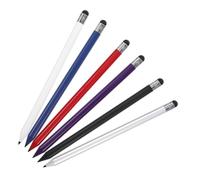 CAXUSD 6pcs Boys and Girls Cell Phone Stylus Pens in Assorted Colours, Pencil-shaped Universal Touchscreen Pens for Tablets and Touch Screen Devices with High Precision and Fingerprint