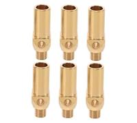 CAXUSD 6pcs Brass Gas Jet Nozzles for Gas Burners Wok and Grill Replacement 0.5mm Diameter Compatible Quick Connect Fitting