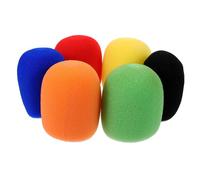 CAXUSD 6pcs Mic Pop Filter Cover Windscreen Sponge Kit for Stage Microphone Handheld