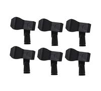 CAXUSD 6pcs Microphone Clip with Universal Connector and Plastic Clamp for Mic Holder Stand