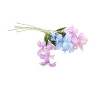 CAXUSD 6pcs Realistic Artificial Flower Stems Faux Floral Arrangements for Weddings Home Decor and Photoshoots Flower Bunches Blue Pink and Light Purple for Seasonal Displays