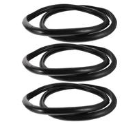 CAXUSD 6pcs Rubber Oxygen Cylinder Shock Absorbing Ring, Black Round Impact Absorption Bumper Guard for Gas and Oxygen Tanks, Sturdy Industrial and Hospital Protection Accessory